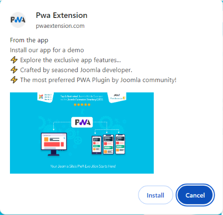 Richer PWA Install UI